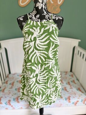 A new day size medium open back linen blend summer dress